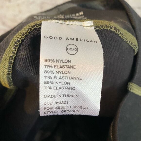 Good American Tie Dye Active Leggings Black Running Wort Out Size 00/0 - Picture 5 of 7